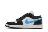 Wmns Air Jordan 1 Low Black University Blue view 3