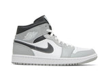 Air Jordan 1 Mid 'Light Smoke Grey' view 1