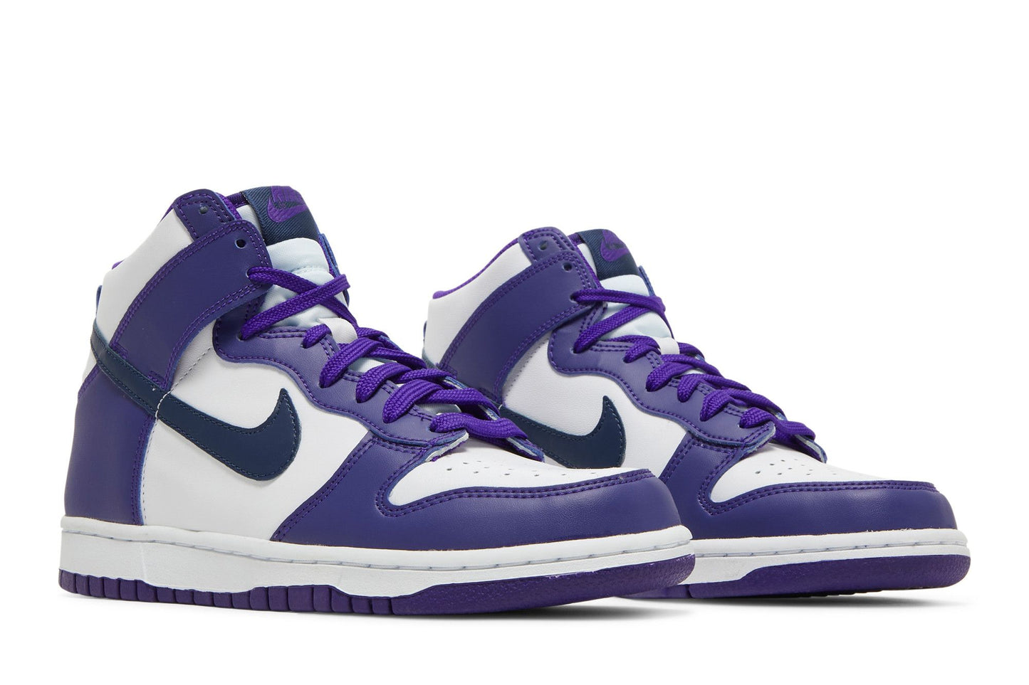 Nike Dunk High GS White Midnight Navy
