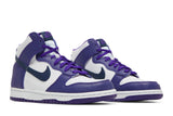 Nike Dunk High GS White Midnight Navy view 8