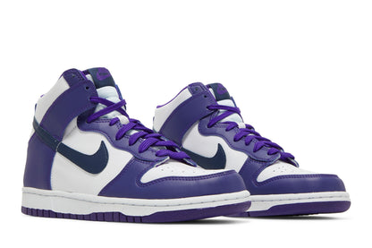 Nike Dunk High GS White Midnight Navy