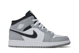 Air Jordan 1 Mid GS 'Light Smoke Grey' view 1