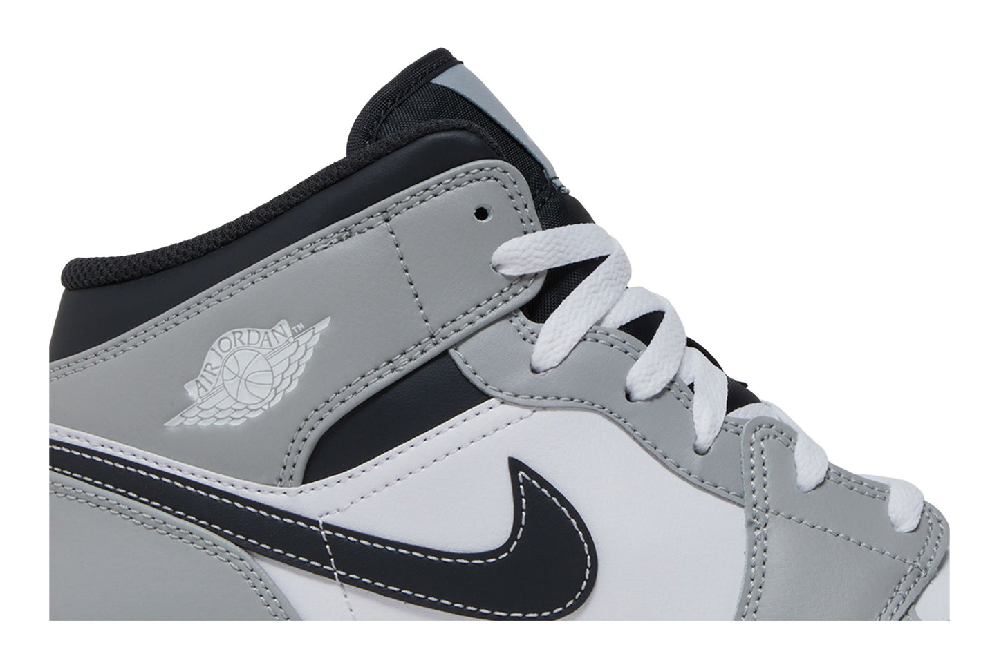 Air Jordan 1 Mid GS 'Light Smoke Grey'