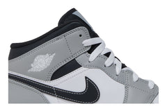 Air Jordan 1 Mid GS 'Light Smoke Grey' view 2