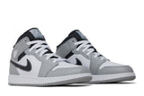 Air Jordan 1 Mid GS 'Light Smoke Grey' view 8