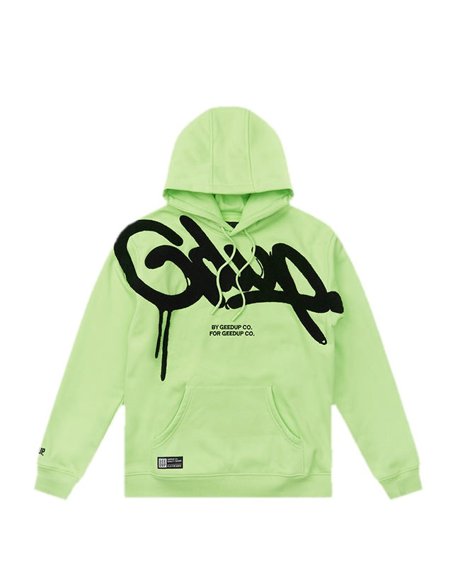 Geedup Handstyle Hoody Pastel Green/Black