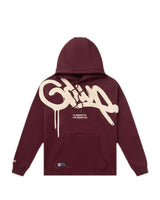 Geedup Handstyle Hoodie Maroon/Cream view 1