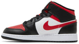 Air Jordan 1 Mid GS 'Black Fire Red' view 4