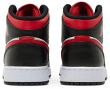 Air Jordan 1 Mid GS 'Black Fire Red' view 7