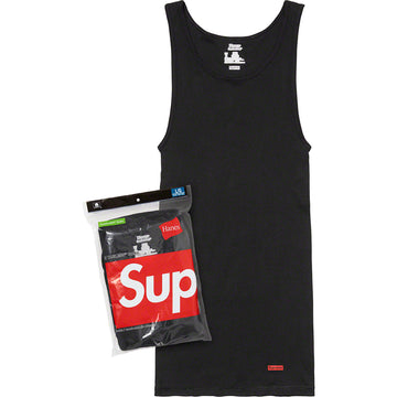 Supreme®/Hanes® Tagless Tank Tops (3 Pack) — Black