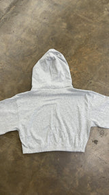 Cropped Grey Hoodie view 4