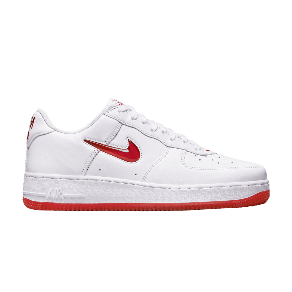 Nike Air Force 1 Jewel 'Color of the Month - White University Red'