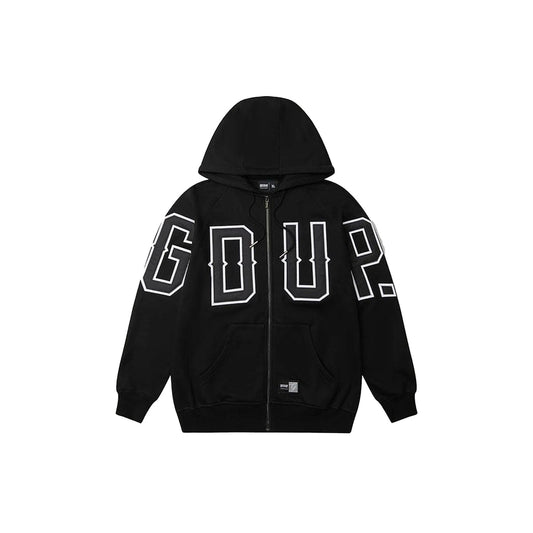 Geedup G.D.U.P Zip Hoodie Black/White