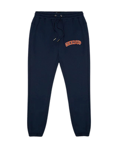 Team Logo TrackPants Navy/Burnt Orange view 1