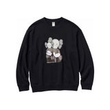 KAWS x Uniqlo L/S Sweatshirt (Black) view 1