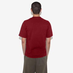 Cotton T Shirt 1801 - Dark Red view 3