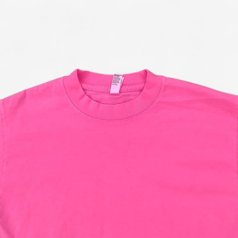 Cotton T Shirt 1801 - Neon Pink