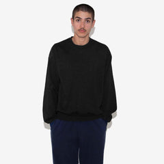 Cotton Heavy Fleece Pullover Sweatshirt - Black view 1