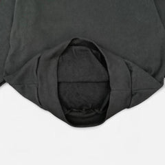 Cotton Heavy Fleece Pullover Sweatshirt - Black view 5