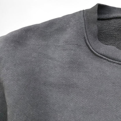 Cotton Heavy Fleece Pullover Sweatshirt - Black