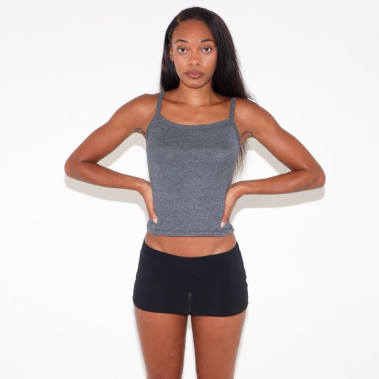 Dark Heather Grey Spaghetti Tank Top