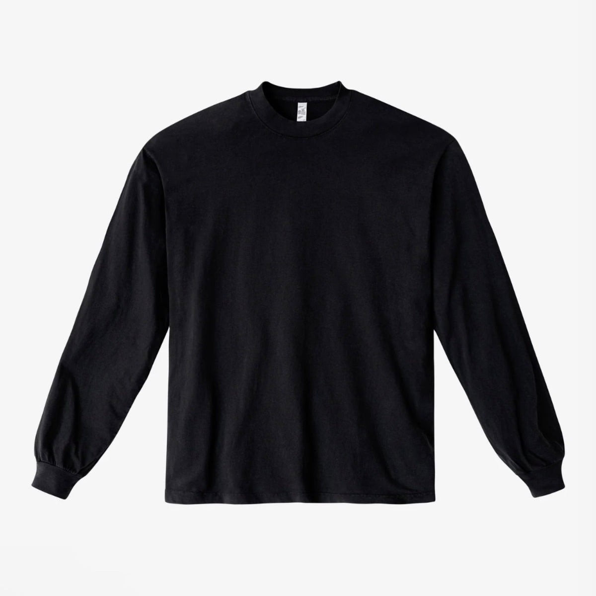 Long Sleeve 6.5oz T Shirt - Garment Dyed Black