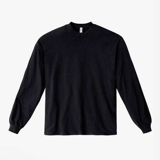 Long Sleeve 6.5oz T Shirt - Garment Dyed Black