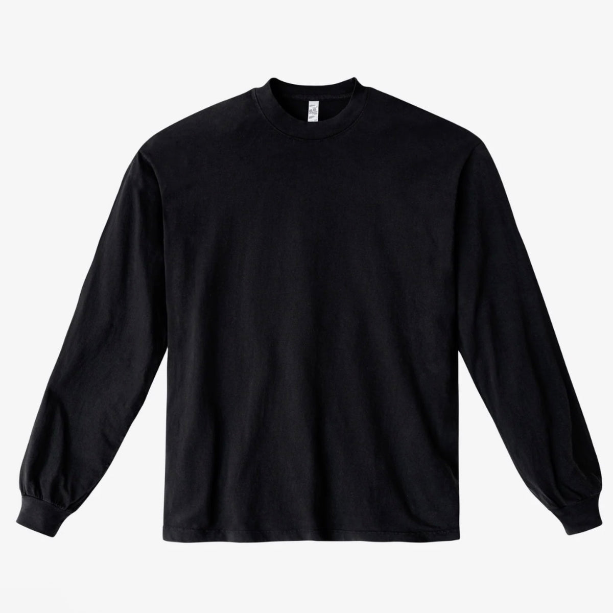 Cotton 6.5oz. Long Sleeve T Shirt - Black