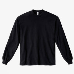 Cotton 6.5oz. Long Sleeve T Shirt - Black view 1