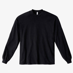 Cotton 6.5oz. Long Sleeve T Shirt - Black