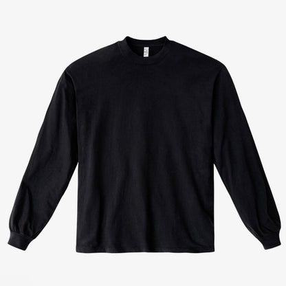 Cotton 6.5oz. Long Sleeve T Shirt - Black