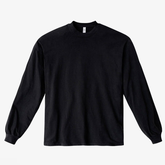 Cotton 6.5oz. Long Sleeve T Shirt - Black
