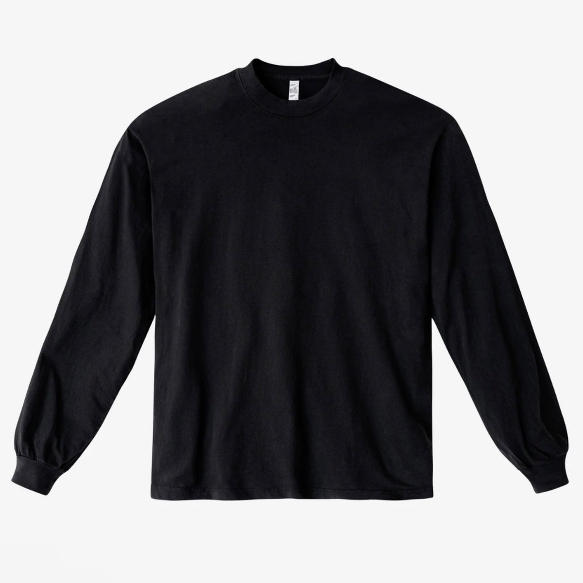 Cotton Long Sleeve T Shirt - Black