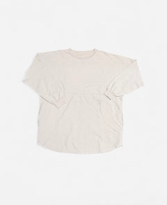 Terry Fleece Grey Oversized Longsleeve T-Shirt view 1