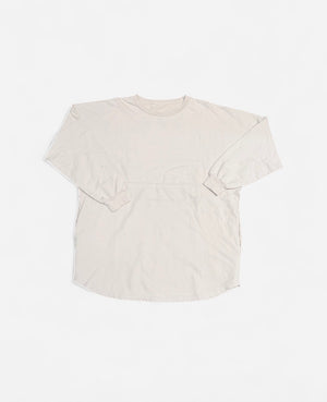 Terry Fleece Grey Oversized Longsleeve T-Shirt 