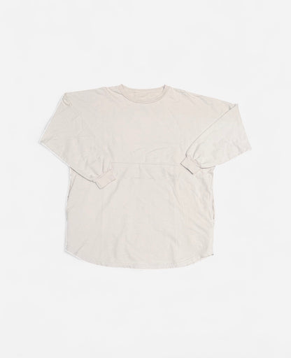 Terry Fleece Grey Oversized Longsleeve T-Shirt 