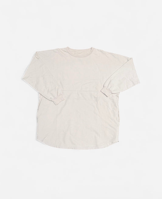 Terry Fleece Grey Oversized Longsleeve T-Shirt 