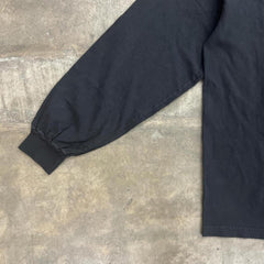 6.5oz 1807 Long Sleeve T Shirt - Black view 3