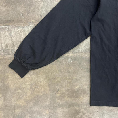 Cotton 6.5oz. Long Sleeve T Shirt - Black