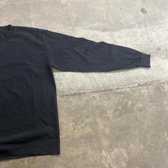 6.5oz Garment Dyed Long Sleeve - Black view 6