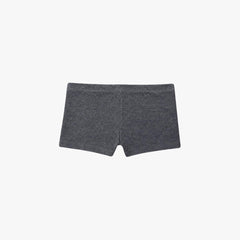 Polycotton Mini Shorts - Heather Black view 1