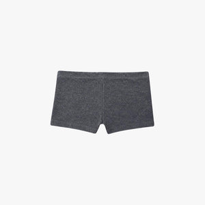 Polycotton Mini Shorts - Heather Black