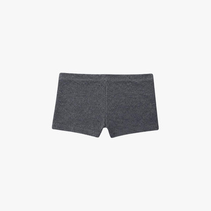 Polycotton Mini Shorts - Heather Black