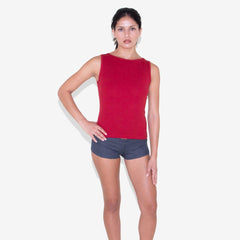 Polycotton Mini Shorts - Heather Black view 5