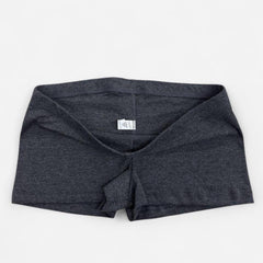 Polycotton Mini Shorts - Heather Black view 6