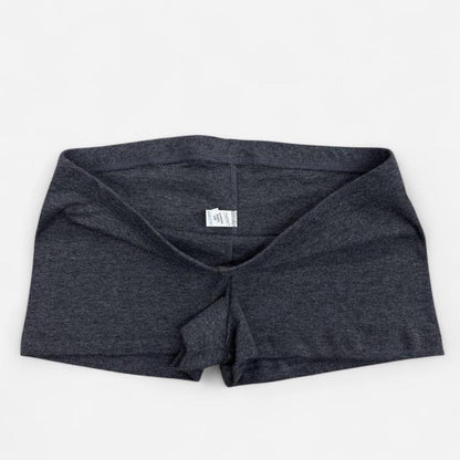 Polycotton Mini Shorts - Heather Black