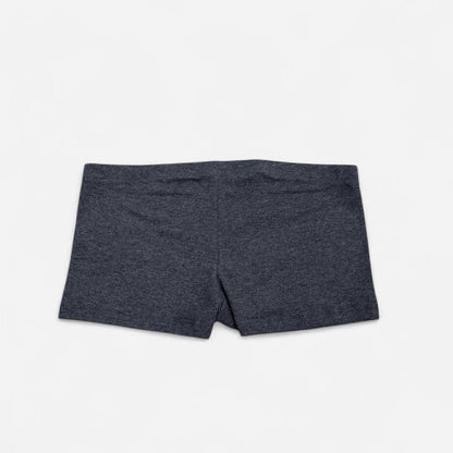 Polycotton Mini Shorts - Heather Black