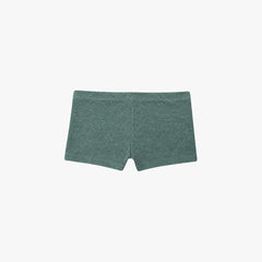 Polycotton Mini Shorts - Heather Green view 1
