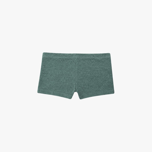 Polycotton Mini Shorts - Heather Green