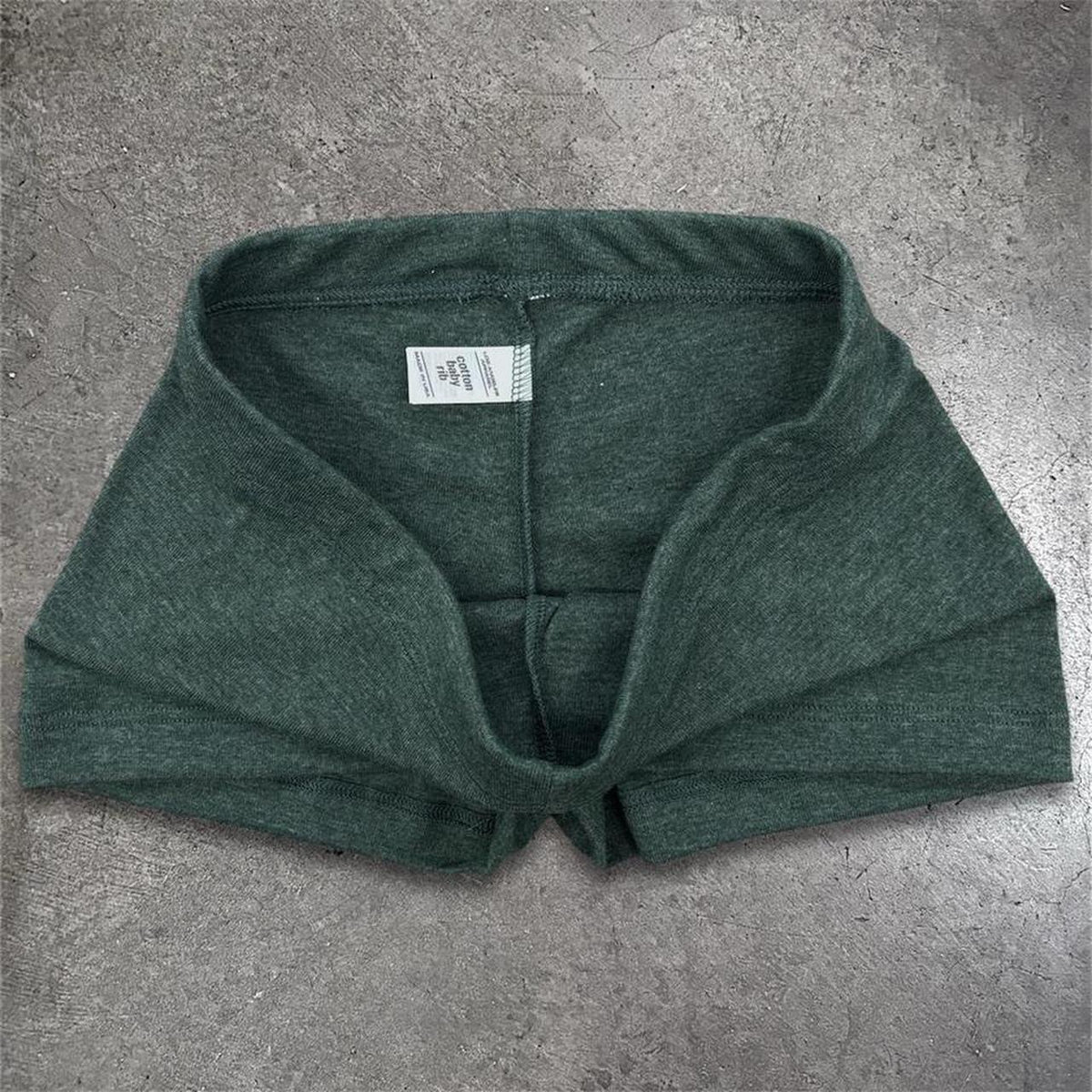 Polycotton Mini Shorts - Heather Green